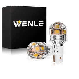 WENLE T16 Led Back Lamp, Compatible with D12V/24V Cars (Trucks), White, 5500K, Non-Polarity, High Brightness, Made in Japan, LED Elements, 2 Pieces Left and Right