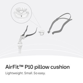 ResMed P10 Nasal Pillow Cushion - Replacement Silicone CPAP Mask Cushion - Frame System & Headgear Not Included - Premium CPAP Accessory - Small