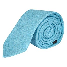 King & Priory Maya Blue Donegal - Corbata de tweed, Azul, Talla única