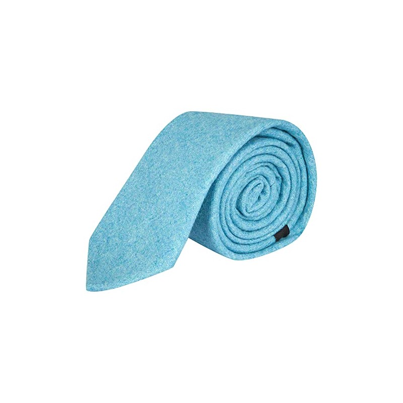 King & Priory Maya Blue Donegal - Corbata de tweed,