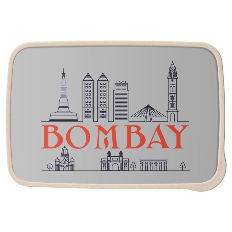 Fabulous Lunch Box Lunch Box with Cutlery Grey Bombay Minimalist
