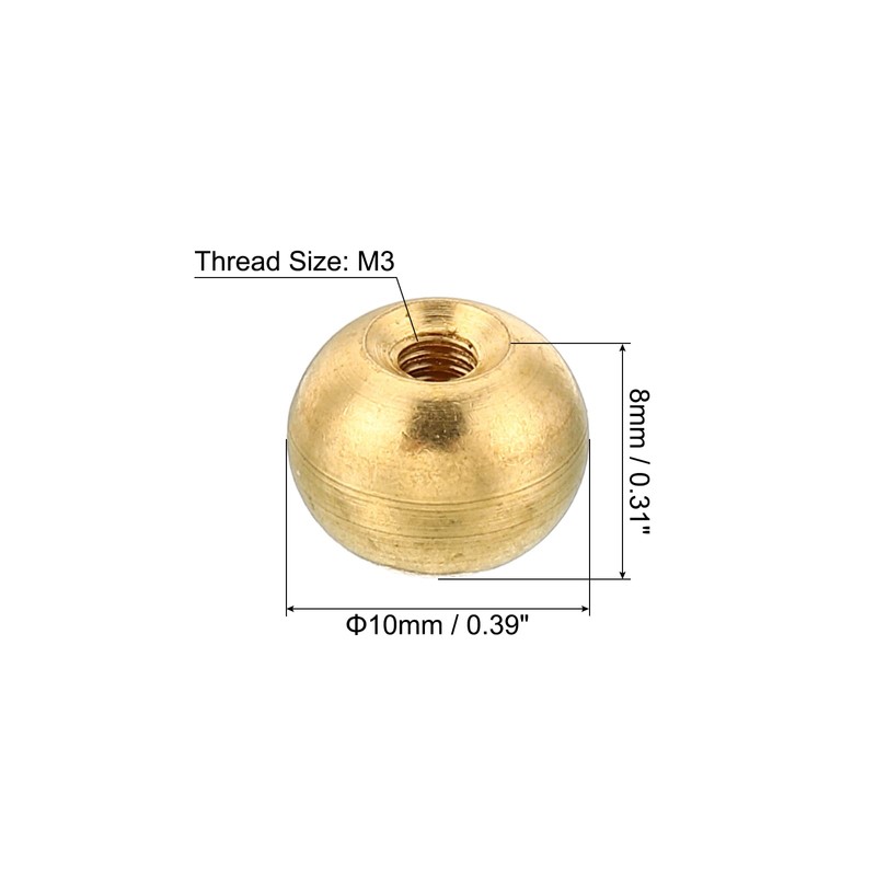 PATIKIL M3 x 0.5 Thread 5 Pack Cap Nuts Button