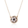 Edulex Football Soccer Pendant Necklace for Women Men - 18K