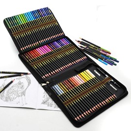 Colouring Pencils, Professional Set of 72 Coloured Penils for Drawing, Sketching, Shading & Coloring, Vibrant Coloured Pencils for Adults & Pro Artists
