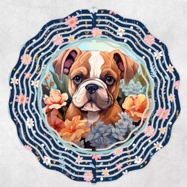 Handmade English Bulldog 10" Wind Spinner #7
