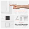 HVAC OV 4x4 Inch White Access Panel – ABS Plastic