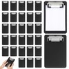 30 Pack Mini Clipboards, 4 x 6 Inch Plastic Memo