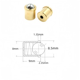 NACX 8mm x 9mm Door Closet Cabinet Ball Catch Latch Catcher, Adjustable Spring Ball Latch(50N), 20Pcs