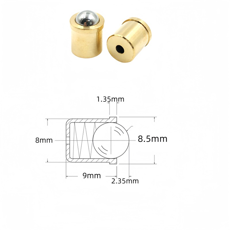 NACX 8mm x 9mm Door Closet Cabinet Ball Catch Latch