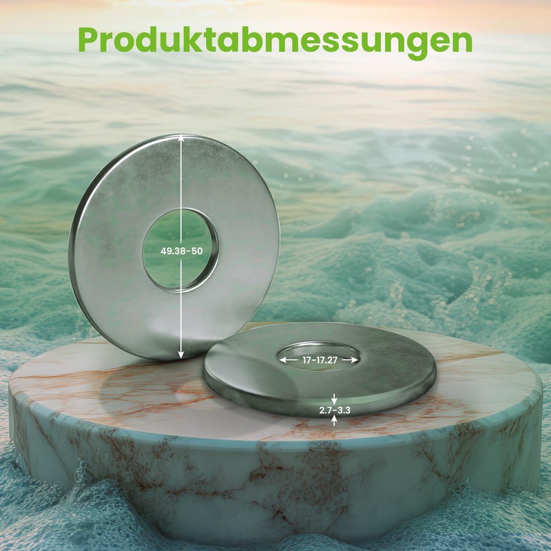 Offgridtec Stainless Steel Washers DIN9021 V2A M8 x 20mm Corrosion
