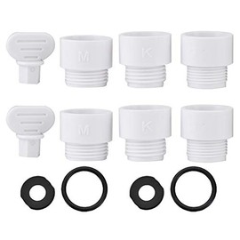 Shower Adapter,Shower Head Adapter ABS Japanese Shower Adapter KMG Connector Hose Converter Bathroom Accessory Thread G1/2in