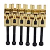 6Pcs Electric Guitar Bridge Saddle Double Locking Tremolo Metal Roller