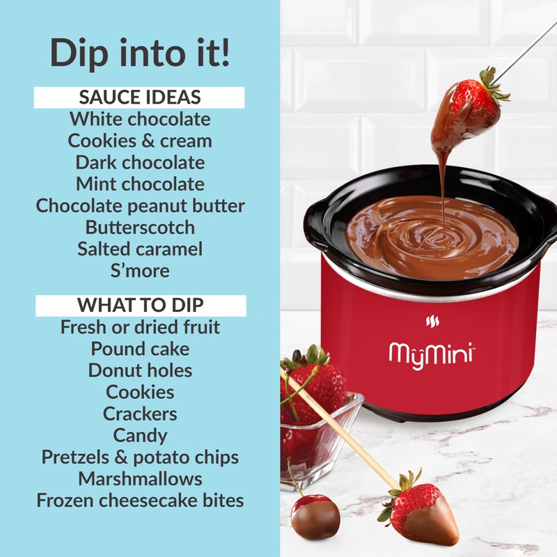 MyMini Red Chocolate Dipping Pot, Personal
