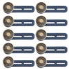 10 Pieces Button Extenders for Long Pants Elastic Waist Extender