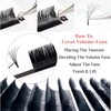 Lash Extension Supplies, 2 Trays 12 Rows Easy Fan Volume