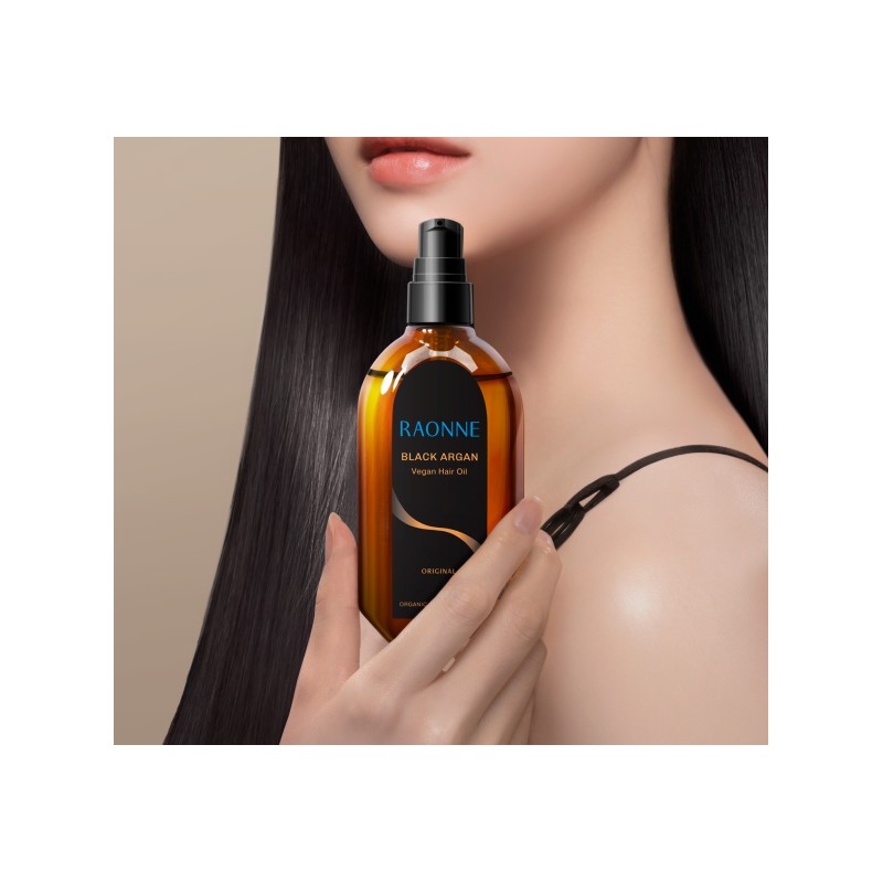 [Vegan Beauty] Raonne Black Argan Hair Oil, 100ml, 2 pcs