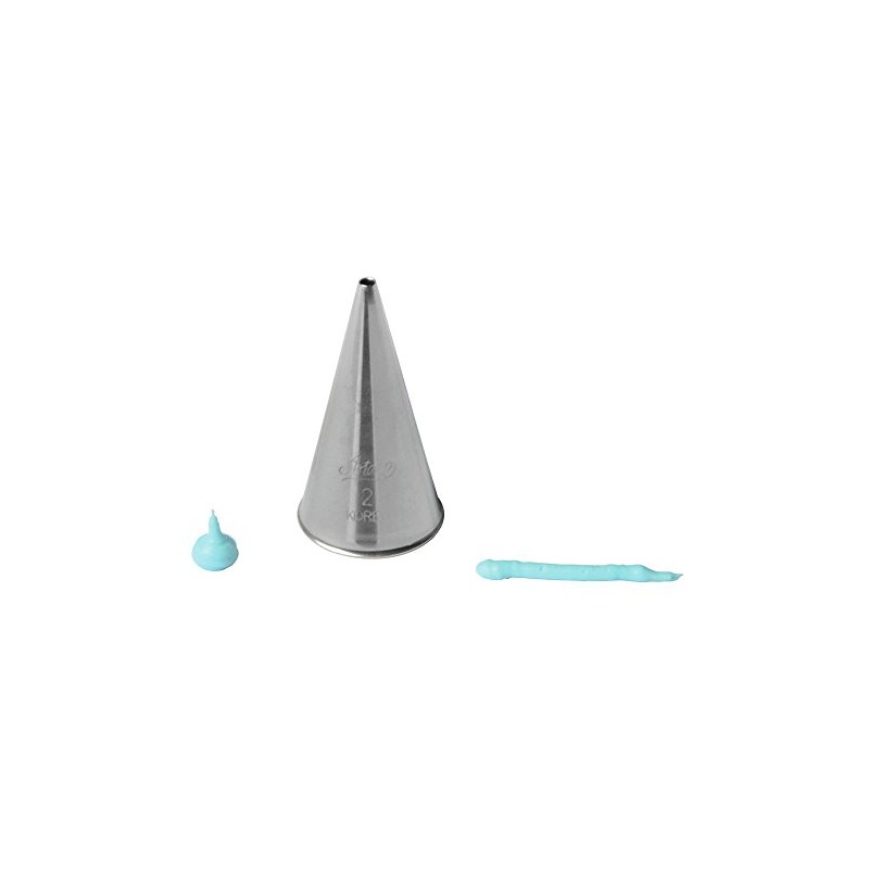 Ateco piping tip, Silver, Small