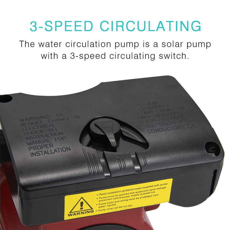 JASSFERRY Recirculation Pump 1 Inch Hot Water Recirculating System 1/8