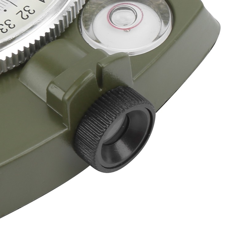 DC60‑2A Aluminium Alloy Foldable Multifunctional Luminous Compass Outdoor SuppliesArmy Green