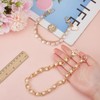 arricraft 2 Pcs Alloy Pearl Beaded Cell Phone Wristbands, Detachable