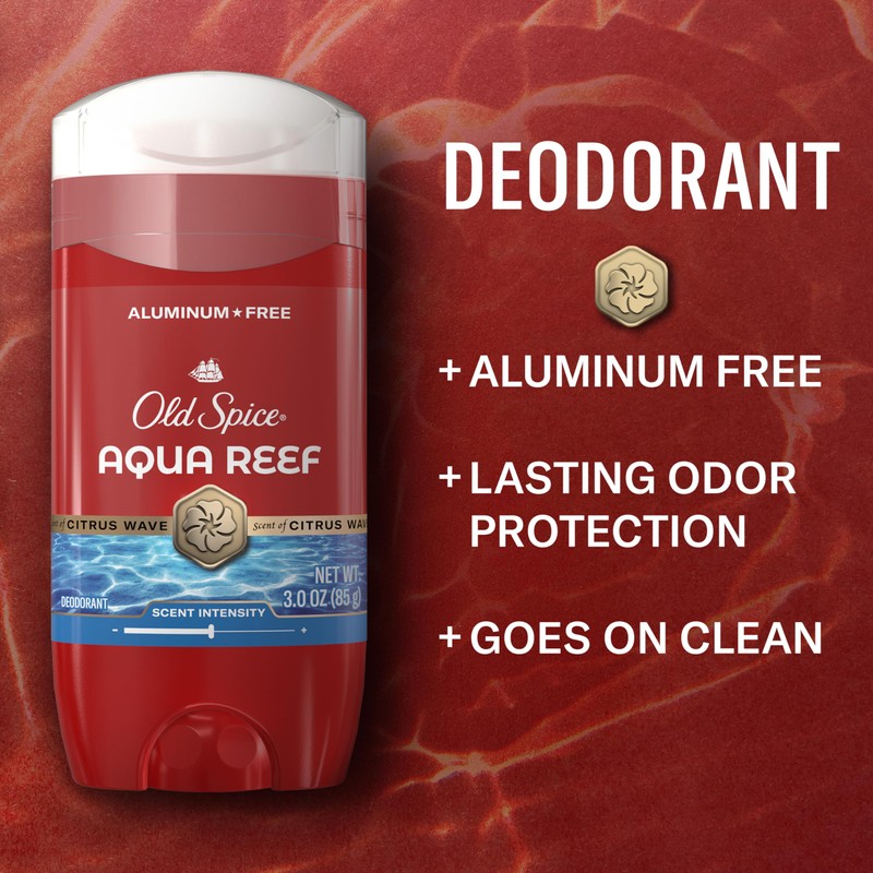 Old Spice Aluminum Free Deodorant for Men, 24/7 Odor Protection,