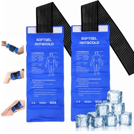 2Pzs Compresas de Gel Frio Caliente Bolsas de Hielo Ajustable Alivia Dolor