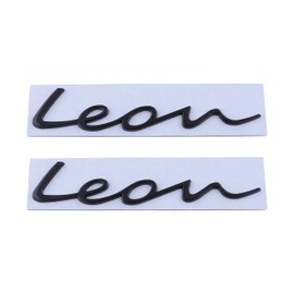 Leon Emblem Car Sticker Styling Sticker Car Badge Decoration Accessories (Black)