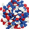 Shelly's Buttons and More Patriotic Heart Buttons - Doll- Quilt