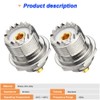 Xiatiaosann SO239 Bulkhead Plug, PL259 Female Nut Bulkhead Panel Mount