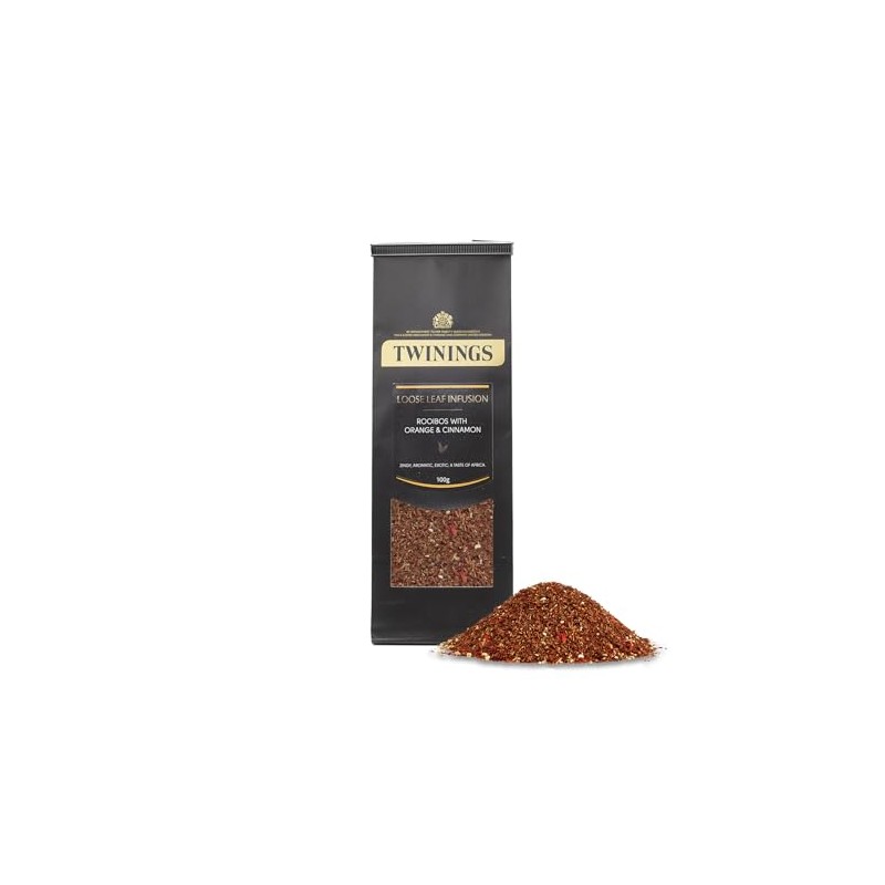 Twinings Orange & Cinnamon Flavoured Rooibos Loose Leaf Tea 100g