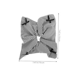 OATIPHO 2pcs Elegant Bow Scrunchies Plaid Fabric Stretchy Hair Ties for Women Versatile Hair Accessories for Daily Wear and Special Events Stylish and Multifunctional Design