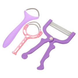 Vaguelly 3Pcs Manual Facial Hair Remover Spring Epilator for Women Upper Lip Hair Removal Tool Random Color for Chin and Cheeks Removal