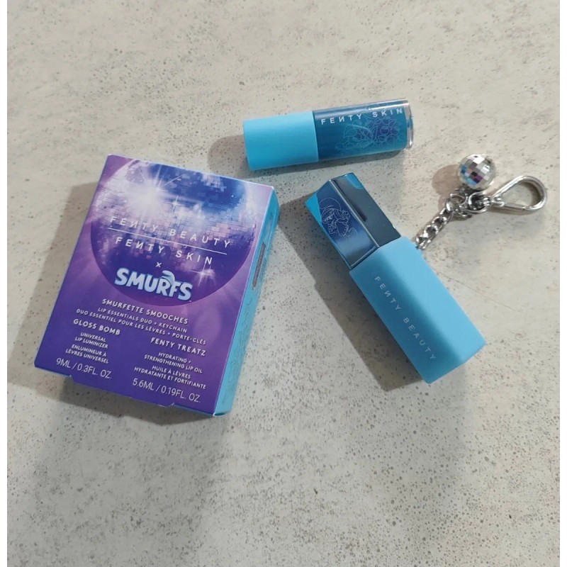 Smurfette Smooches Lip Essentials Duo+keychain Fenty Beauty