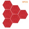 KASCLINO Felt Bulletin Board, 6pcs Felt Tile Board Hexagon Push