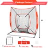 BaseGoal 6'×6' Baseball Softball Practice Net,Baseball Backstop,for Hitting Pitching Batting