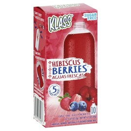 Klass Aguas Frescas Hibiscus Berries on the Go Packets (Pack of 2)
