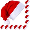 Roomando 12 x Santa Hat Christmas Hat Red with Bobble