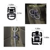 48 Pcs Molle Backpack Attachments Set,Tactical Gear Clip Kit (Include