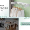 Wall Mounted Laundry Rack, Collapsible Clothes & Towel Drying Rack