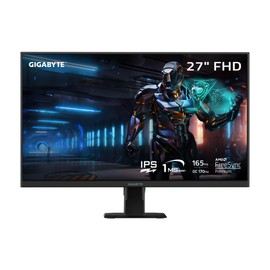 GIGABYTE GS27F 27" 165Hz 1080P Gaming Monitor, 1920 x 1080 SS IPS Display, 1ms (MPRT) Response Time, HDR Ready, FreeSync Premium, 1x Display Port 1.4, 2X HDMI 2.0,Black