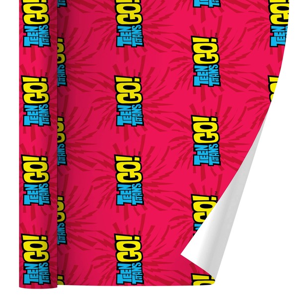 GRAPHICS & MORE Teen Titans Go! Logo Gift Wrap Wrapping