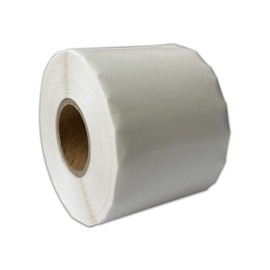 FirstZi Etiquetas de sello de oblea de 5 cm de diámetro, impermeables, 500 pegatinas redondas por rollo, perfectas para sobres, caja, embalaje de regalo, cartón de envío