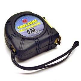 5m Metre x 19mm Tape Measure/Measuring MM/SAE Imperial Line TE418
