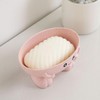 4 Pieces Cartoon Soap Box, Cute Portable Drain Box, Dormitory