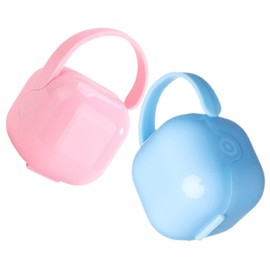 HEMOTON Caja De Almacenamiento Para Chupetes De Bebé (2 Unidades) Estuche Para Chupetes De Viaje Y Bolsa De Fácil De Limpiar Perfecto Para Niñas