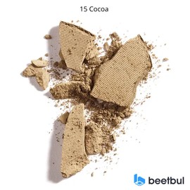 Beetbul Makeup & Exfoliation Kit - Bissú Compact Powder + 1 Medium Velvet Puff + 2 Finger Puffs + 1 Facial Exfoliating Sponge (15 Cocoa, One Size)