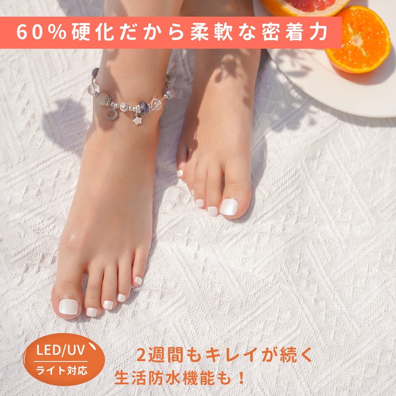 DANNI & TONI 3638 Foot Gel Nail Stickers, Curing Type,