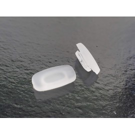 3 Pairs of Replacement 12 mm x 6mm Square Slip in Silicone Nose Pads for Sunglasses and Eyeglasses