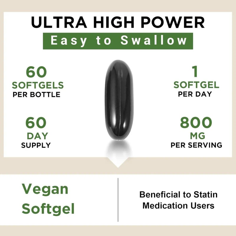 Liposomal Ubiquinol 800mg Heart Health Support (60 Softgels) – High