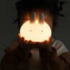 Cute Rabbit Night Light Silicone Bunny Tabletop Lamp 2700K Warm